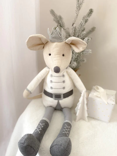 King Mouse Shelf Sitter- White