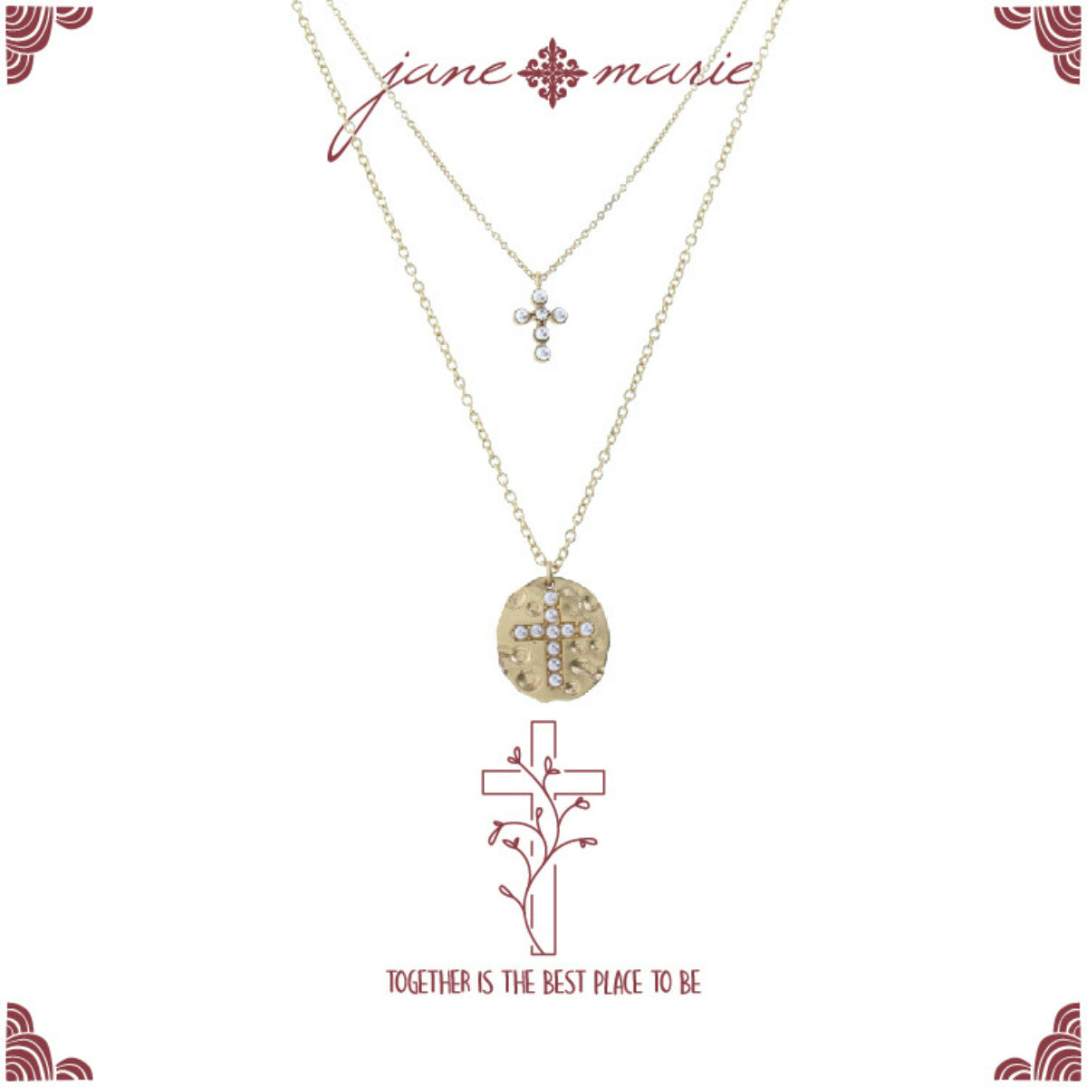 Mom & Me Pearl Crosses Necklace Set