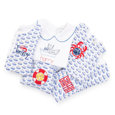 Bayside Boats Field Pima Cotton Short Set