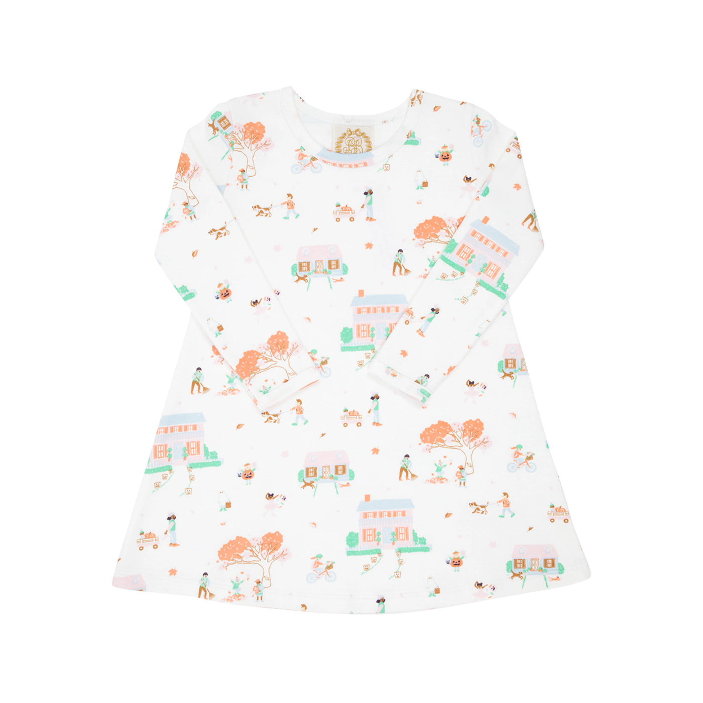 Scenes Around South Ashland Long Sleeve Polly Play Dress