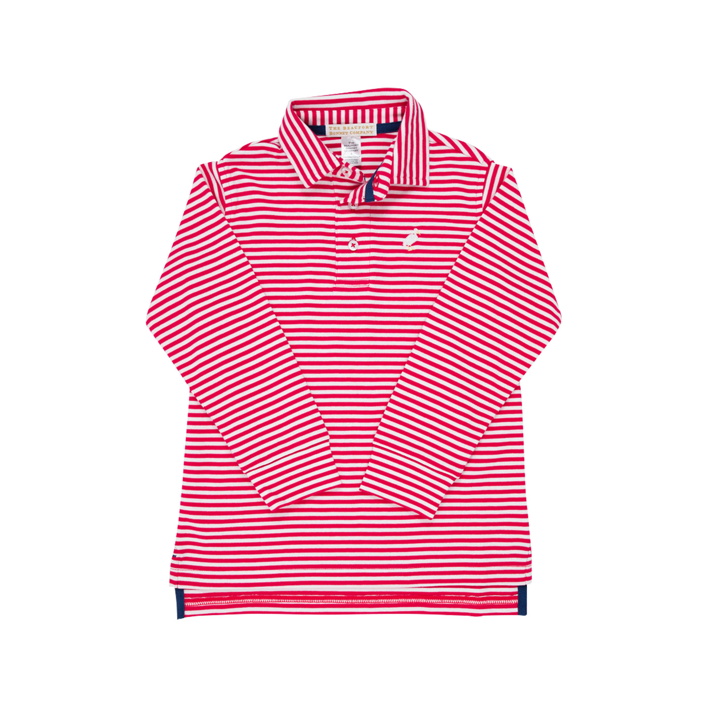 Richmond Red Stripe Long Sleeve Prim and Proper Polo
