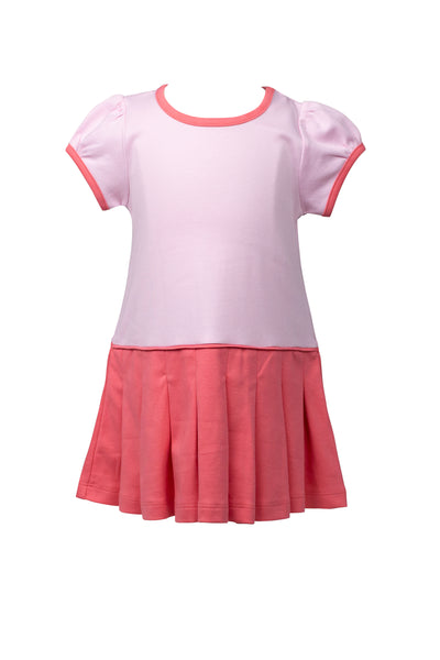 Pink Colorblock Tennis Dress