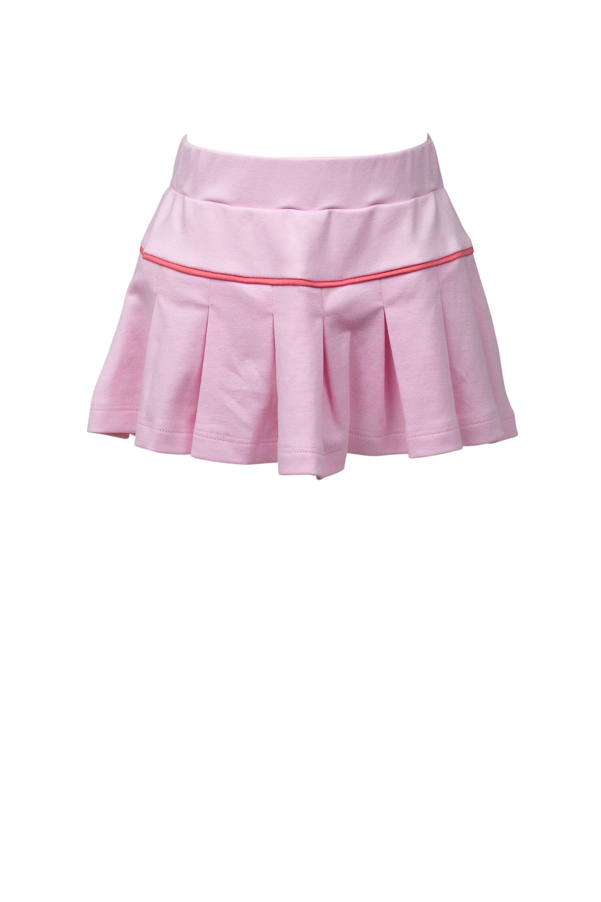 Pink Tennis Skirt with Flamingo Pink Trim
