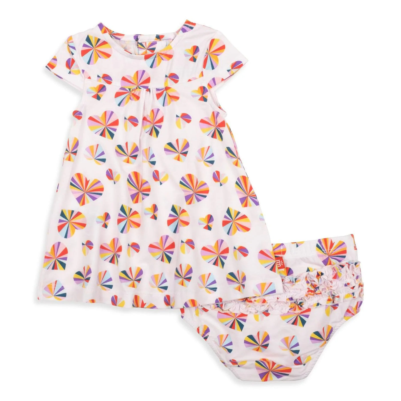 Groove Is In The Heart Modal Infant Ruffle Dress