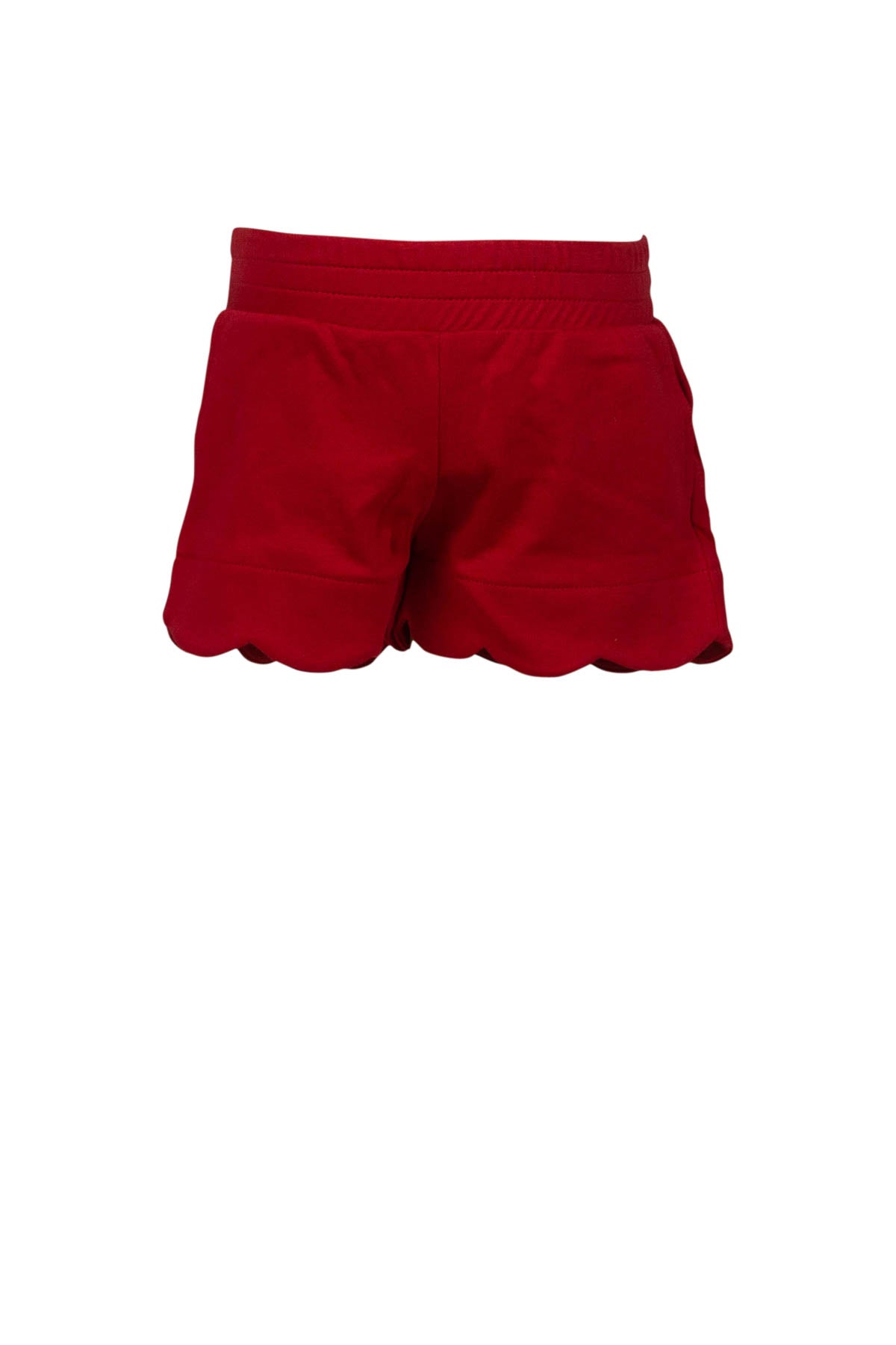 Red Susie Scallop Shorts