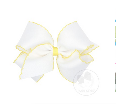 Wee Ones King Moonstitch Basic Hair Bow (5 colors)