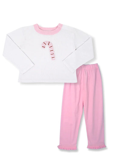 Candy Cane Cozy Up Sweater Pant Set