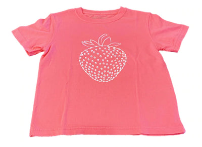 Short Sleeve Pink Strawberry T-Shirt