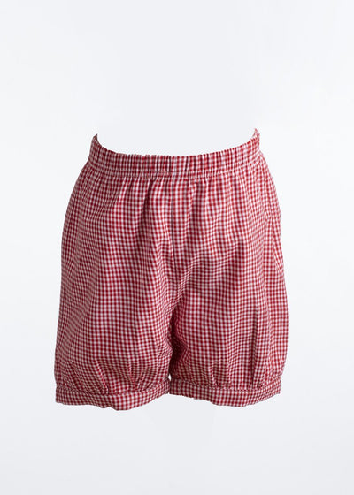 Henry with Banded Short- Red Gingham
