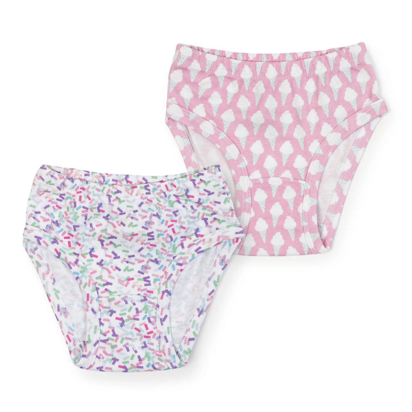 Birthday Girl Confetti and Ice Cream Social Pima Cotton Underwear Set