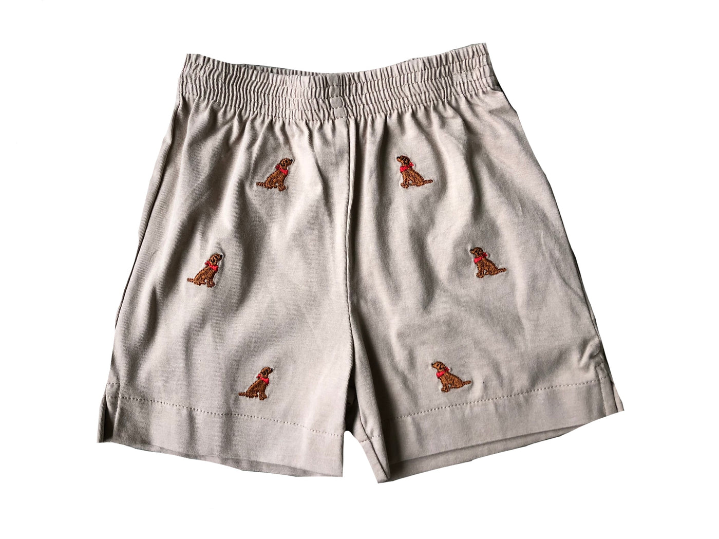 Lab Tee and Short Set with Embroidered Khaki Shorts