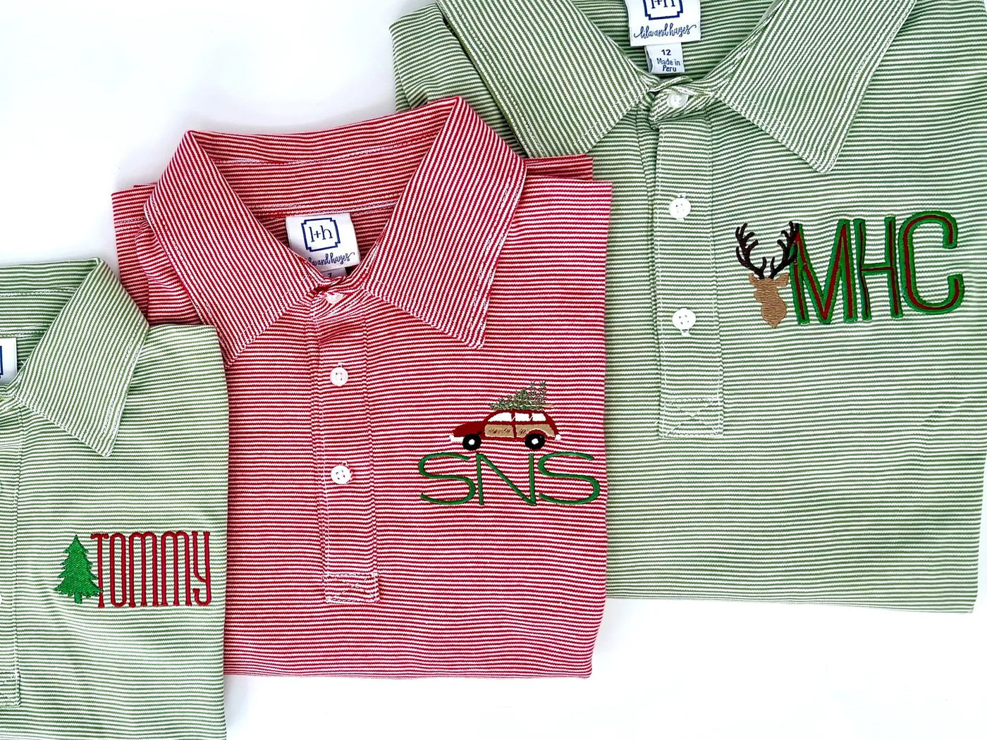 Finn Pima Long Sleeve Polo Golf Shirt- Red and White Stripes
