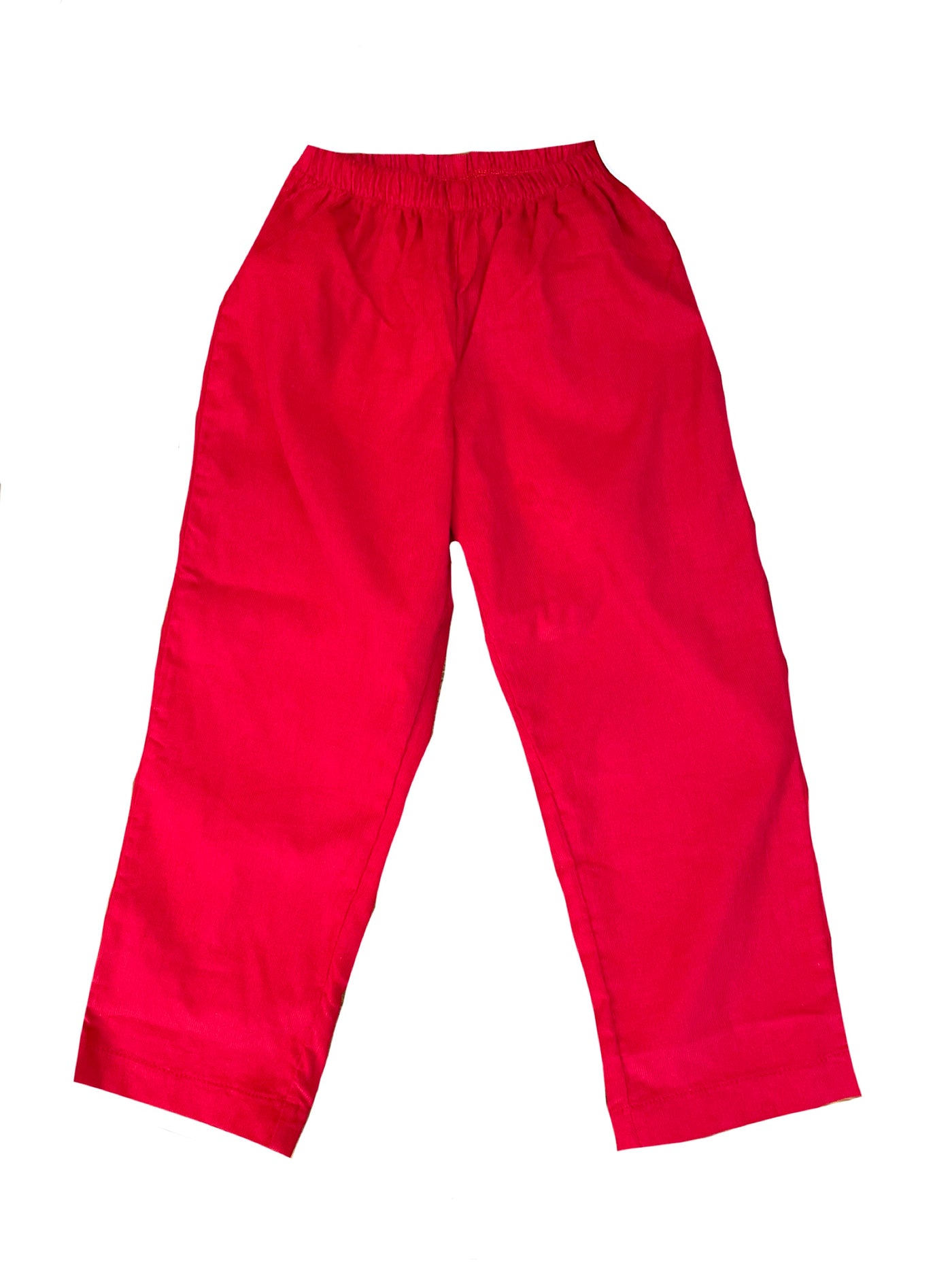 Corduroy Pull on Pants (Available in pink and red)