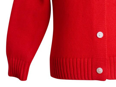 Red Carey Cardigan