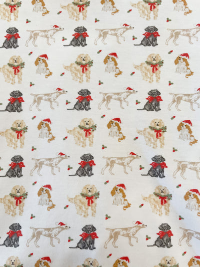 Boys Two Piece Jammies Christmas Puppy