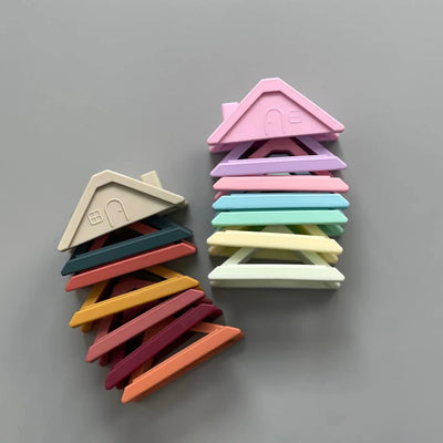 Silicone House Building Stackers- 2 color options
