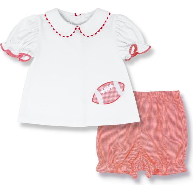 Red Blessings Bloomer Set, Touchdowns and Tailgates