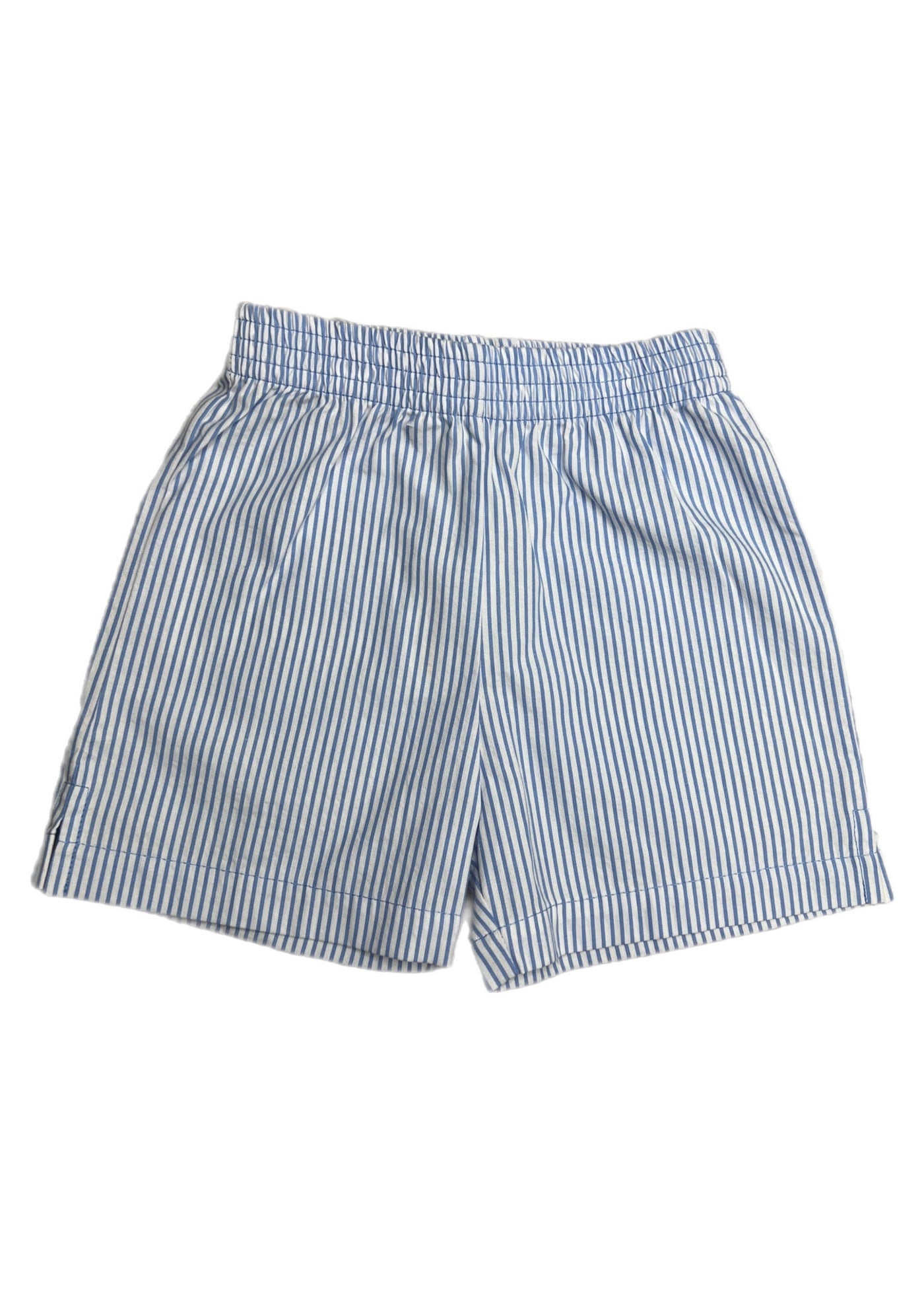 Chambray and White Seersucker Shorts