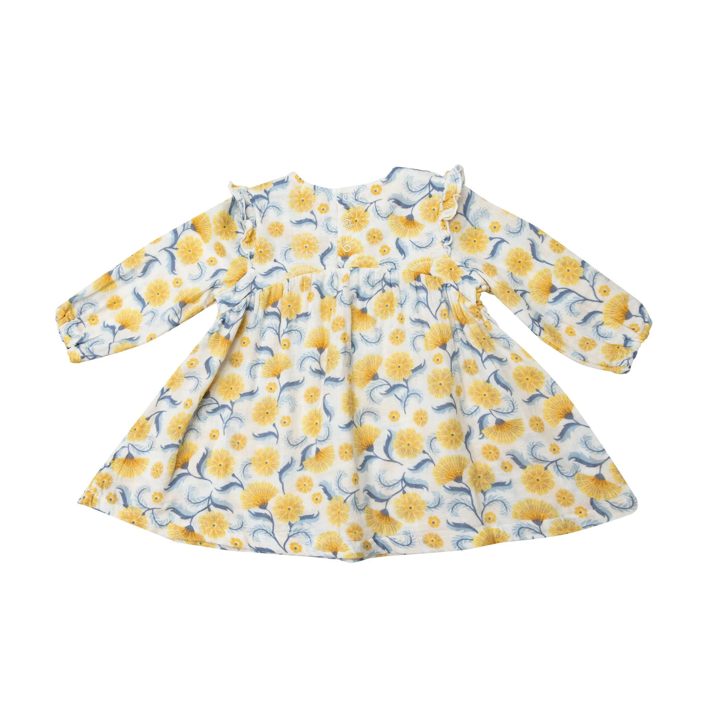 Marigold Swirl Ruffle Sleeved Dress & Legging Set