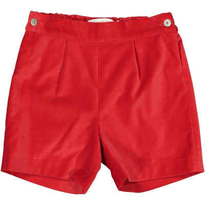 Corduroy Red Boy Shorts