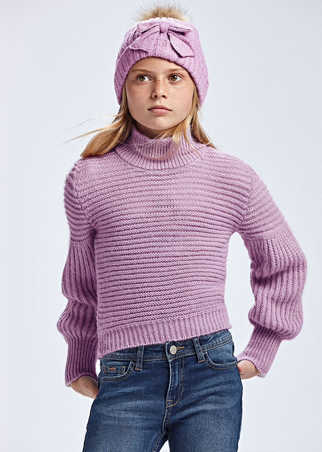 Lilac Turtleneck Sweater